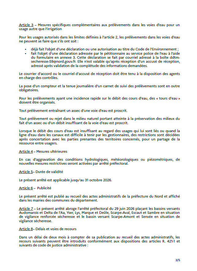 arrêté 3