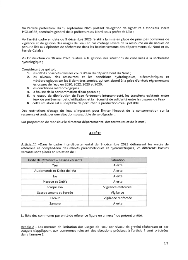 arrêté juillet 2